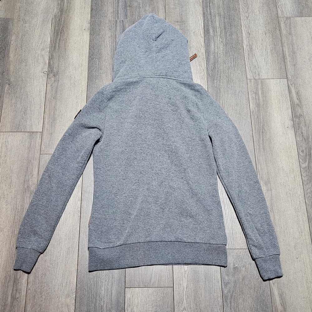 Wanakome Artemis Cowl Neck Hoodie Women's Medium Gray Pullover Sweatshirt Sherpa - Picture 6 of 10